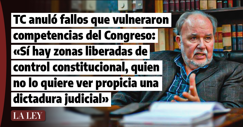 Domingo García Belaúnde: «Sí hay zonas exentas de control constitucional. Quien critique eso hace demagogia»