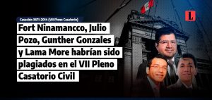 Fort Ninamancco Julio Pozo Gunther Gonzales y Lama More habrian sido plagiados en el VII Pleno Casatorio Civil laley.pe