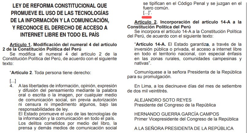 SPIJ: Publicación emitida por el Diario Oficial El Peruano de forma correcta