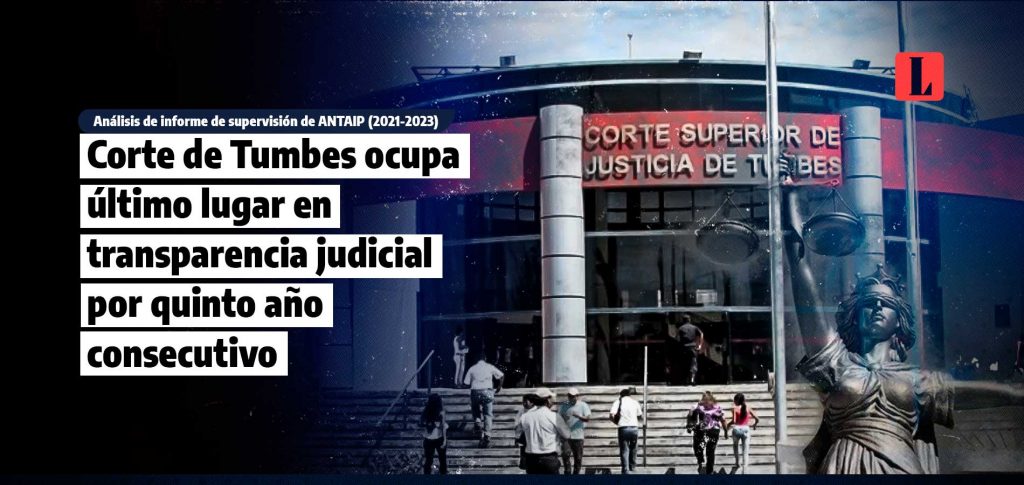 Corte de Tumbes ocupa ultimo lugar en transparencia judicial por quinto ano consecutivo laley.pe